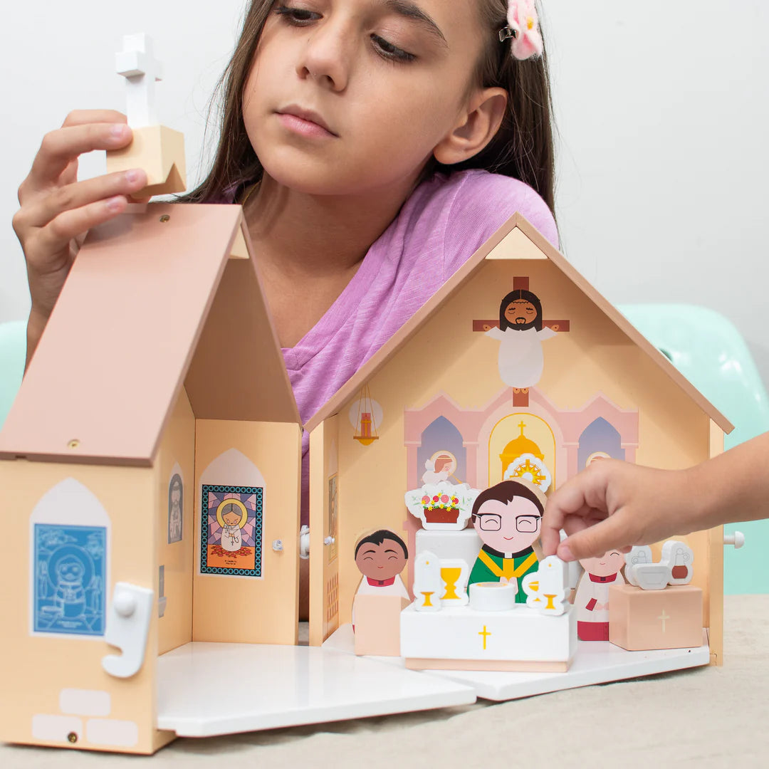 Toys - Wooden Catholic Church Playset