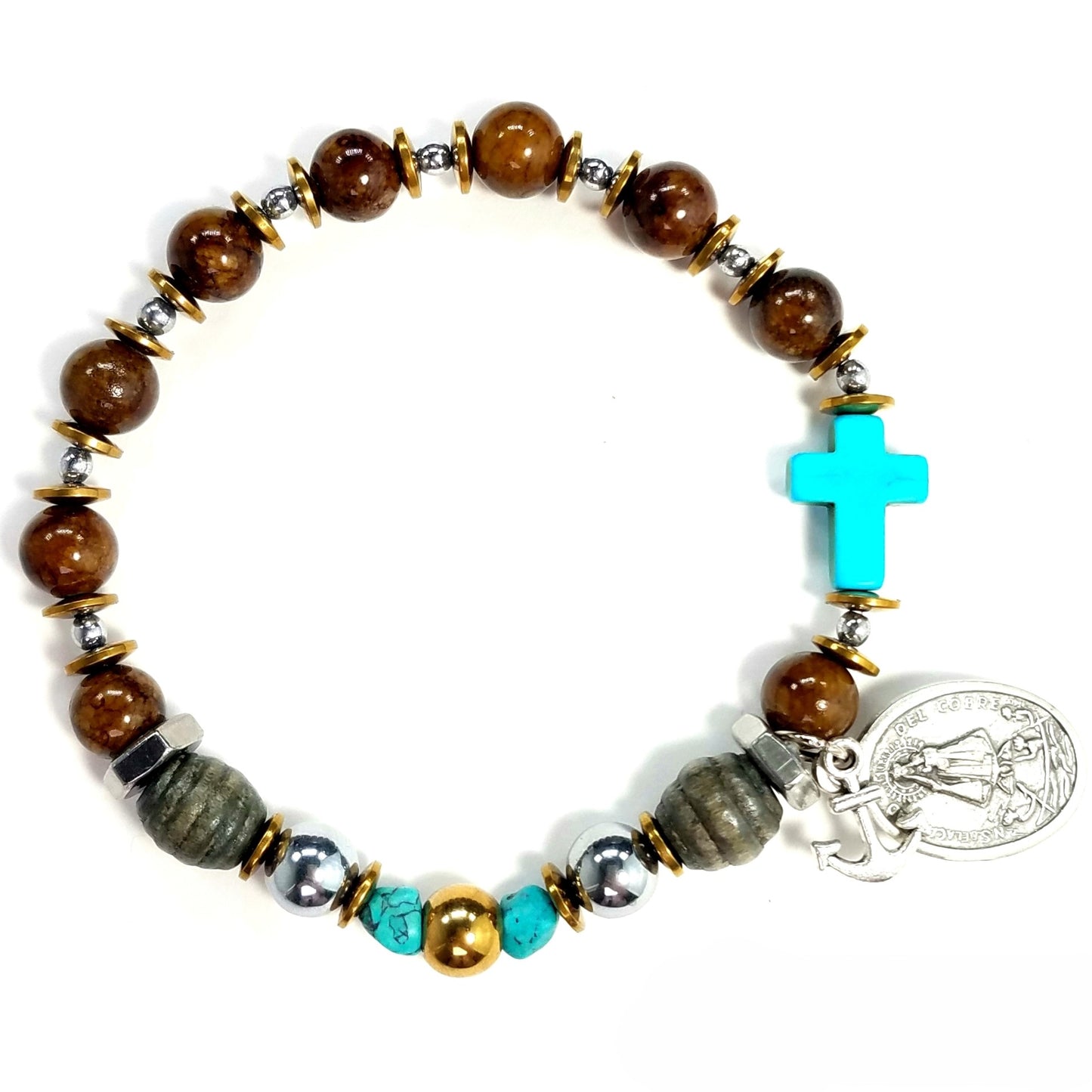 Devozioni Rosary Bracelet - Our Lady of Charity of El Cobre (for Men)