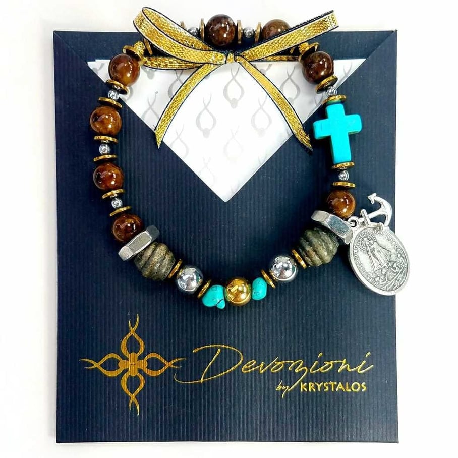 Devozioni Rosary Bracelet - Our Lady of Charity of El Cobre (for Men)