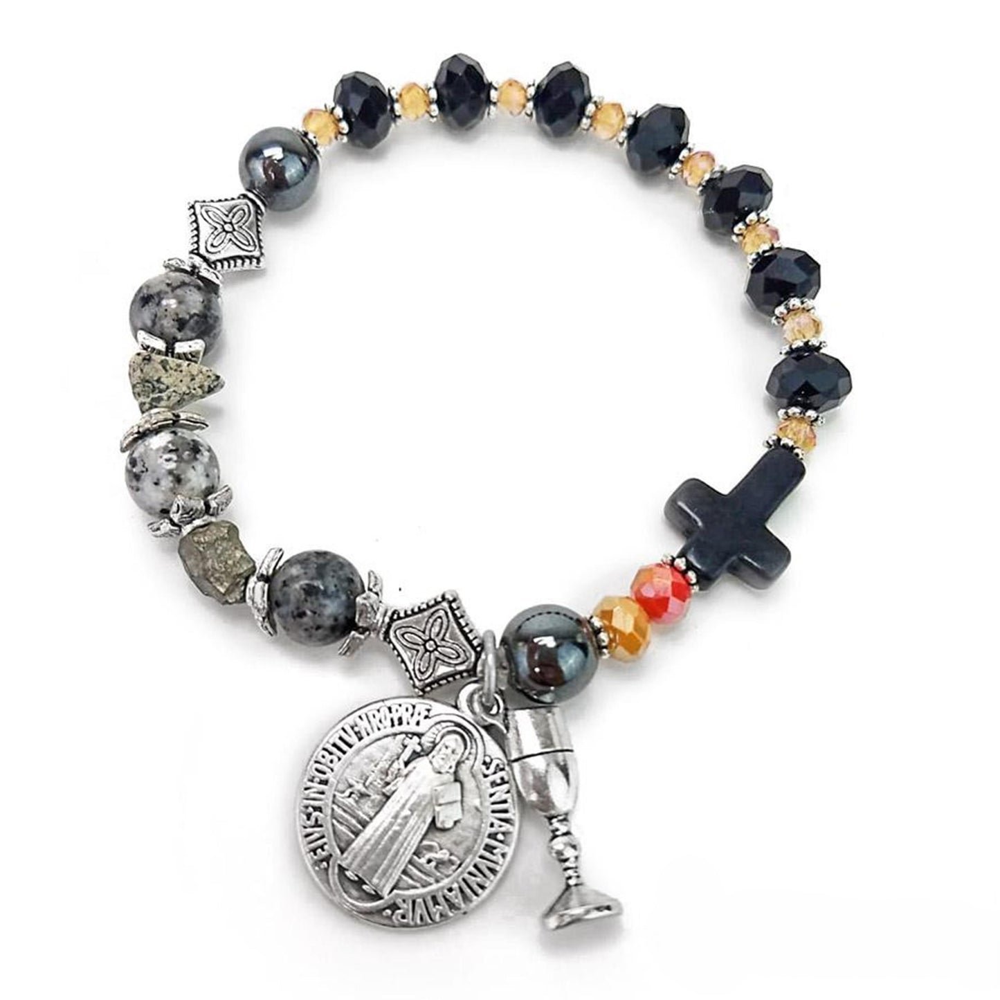 Devozioni Rosary Bracelet - St. Benedict (for Women)