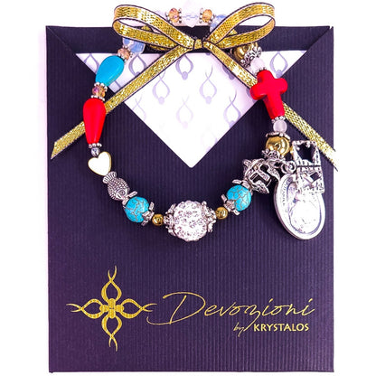 Devozioni Rosary Bracelet - Divine Mercy and Saint Faustina