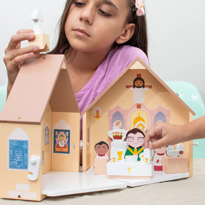 Toys - Wooden Catholic Church Playset