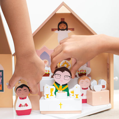 Toys - Wooden Catholic Church Playset