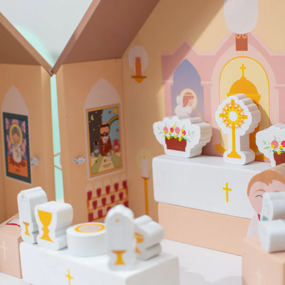 Toys - Wooden Catholic Church Playset