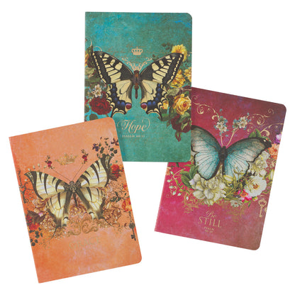 Notebook - Secret Garden Butterfly Notebook Set