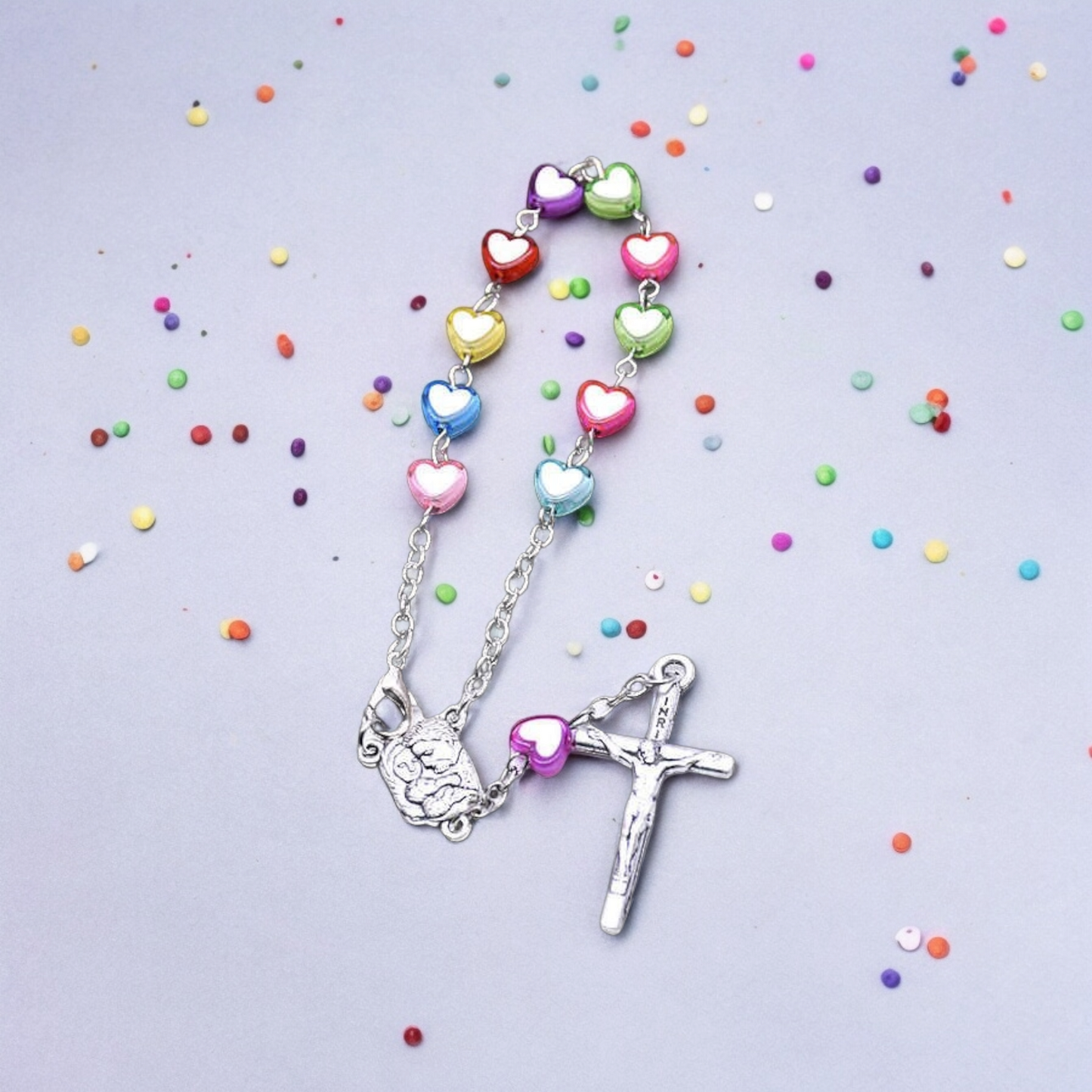 One-Decade Rosary - Candy Heart Devotions