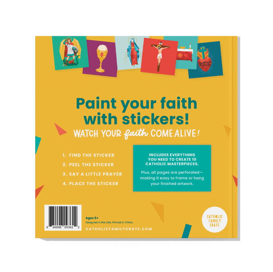 Activity Book - Pray by Sticker: Catholic Kids