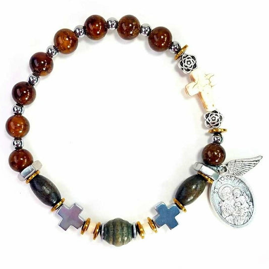 Devozioni Rosary Bracelet - St. Joseph (for Men)