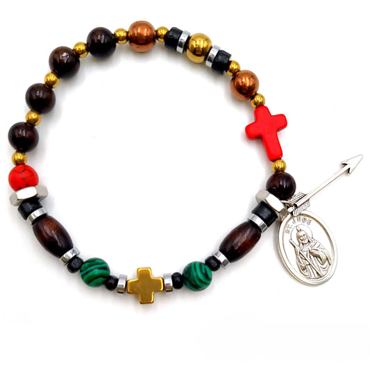 Devozioni Rosary Bracelet - St. Jude Thaddeus (for Men)