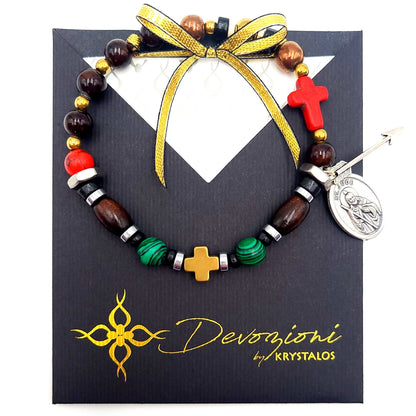 Devozioni Rosary Bracelet - St. Jude Thaddeus (for Men)